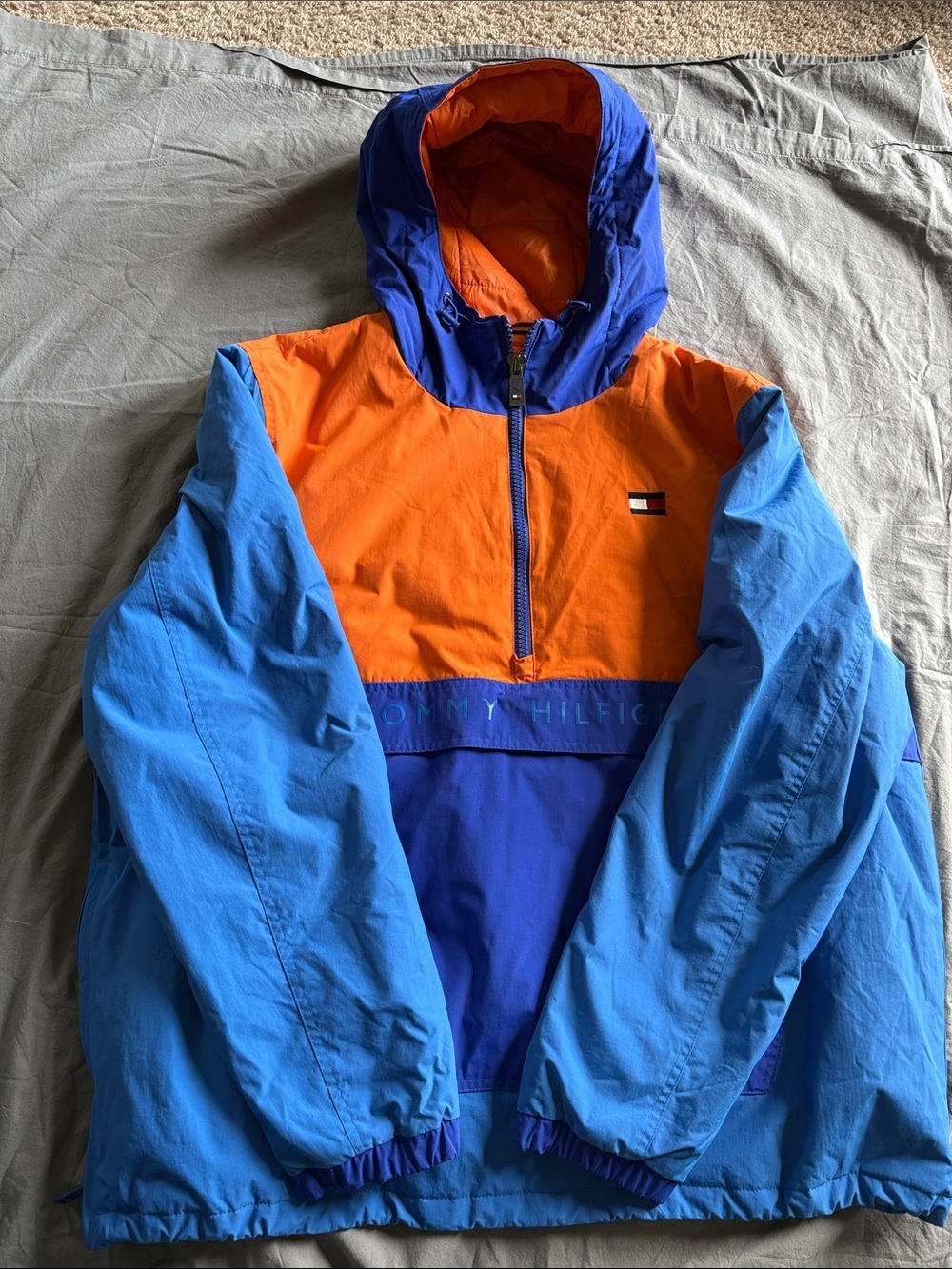 Tommy Hilfiger Men’s Water and Wind Resistant Insulated Half-Zip Up Pullover